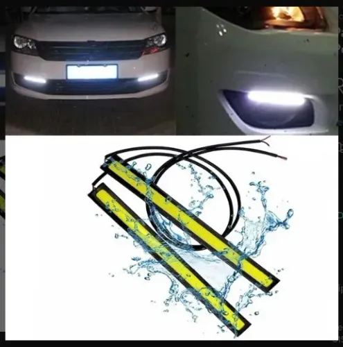 (Novo)Par de Led rigido de iluminção veicular branco 800Lumens 12V