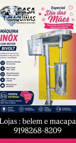 Máquina de açaí inox