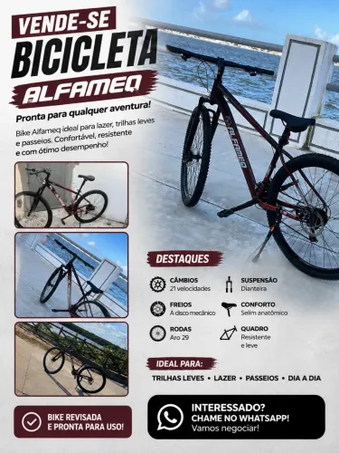 Vende-se bicicleta Alfameq. Tem conversa 