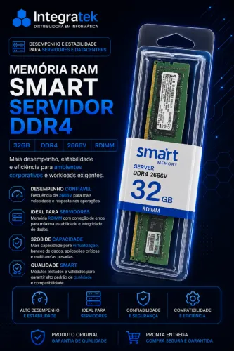 MEMORIA RAM SMART SERVIDOR 32GB DDR4 2666V