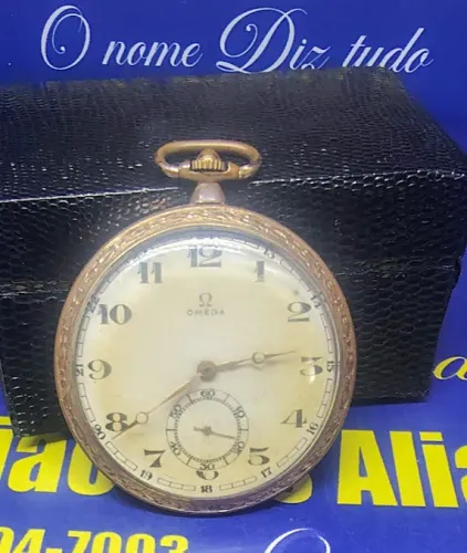 Relógio Bolso Omega Peso 51.34 Gramas 47 mm Para Coleção Retirada de Peças Robi           