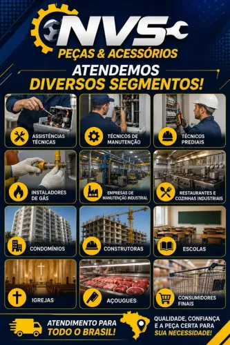 NVS PEÇAS & ACESSÓRIOS | ESPECIALISTAS EM PEÇAS PARA FOGÕES, PANELAS, COOKTOPS E SISTEMAS