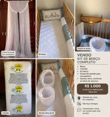 Berço + itens