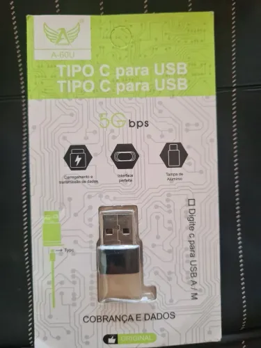 Adaptador Conversor Type C USB C e Iphone Fêmea para USB Macho