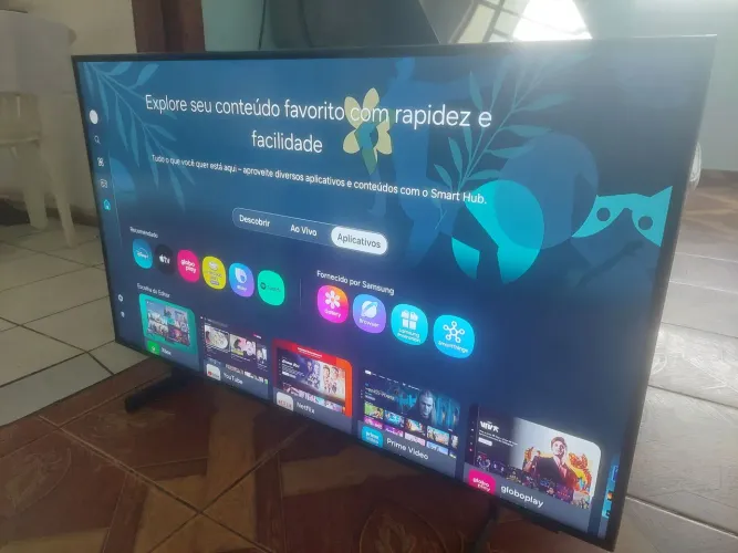 TV 43 4K SMART SAMSUNG CRISTAL TUDO EM1 XBOX MODELO DU8000 CLOUD GAMING SEMI NOVA