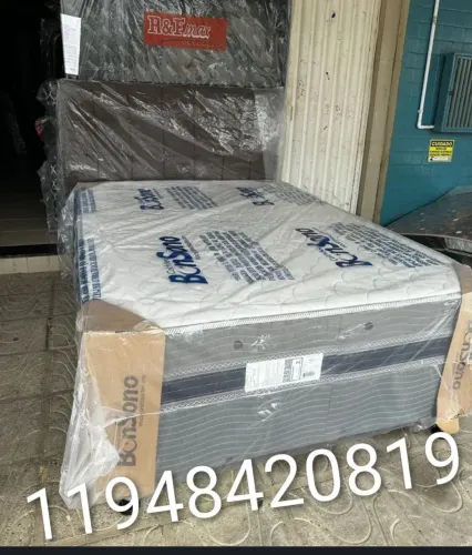 Promoção camas box casal com colchão novas pronta entrega