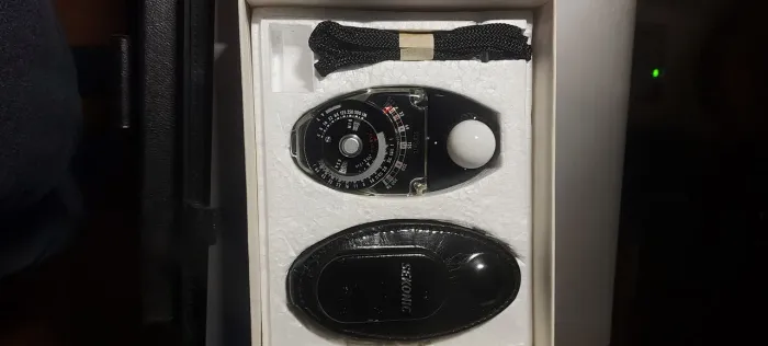 Fotômetro Sekonic Studio Deluxe L-28c COMPLETO Caixa Case Manual