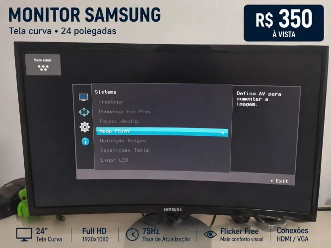 Monitor Samsung Curva 24