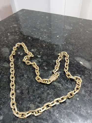 Corrente banhada em puro 18k