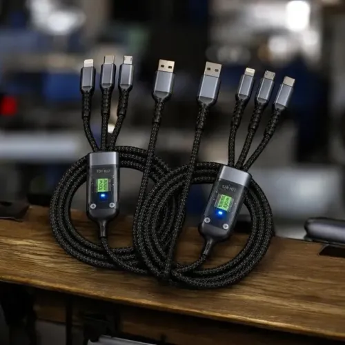 Cabo USB 100W com 3 Conectores