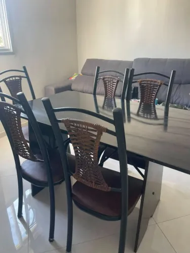 Mesa de Jantar ardósia 6 lugares