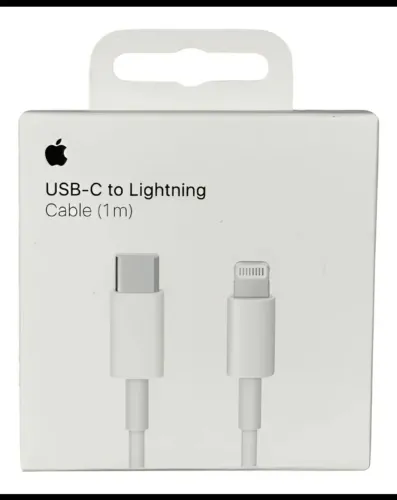 Cabo de carregamento Apple iPhone USB-c lighting branco