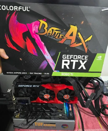 Placa de Vídeo Colorful RTX 3060 Ti 8GB GDDR6X, DLSS, Ray Tracing - 100% Testada