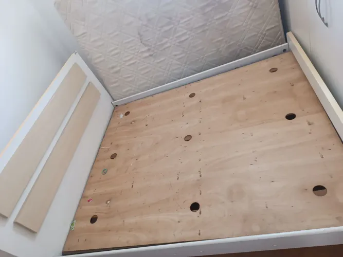 Cama de madeira MDF Queen 1,98 por 1,58