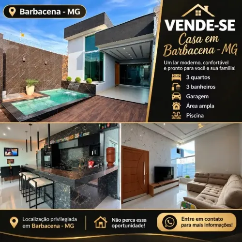 VENDO CASA EM BARBACENA MG