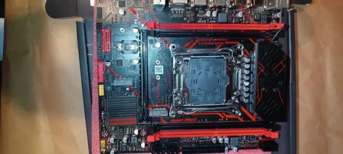 KIT X99 H9S Qiyida nova+Xeon 2680v4+Módulo TPM 2.0 14 Pinos