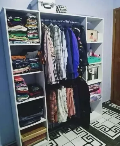 Closet 2 torres para solteiro em mdf