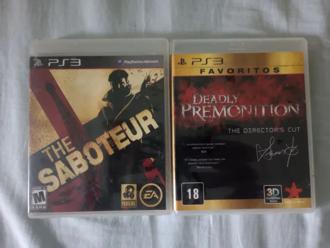 The Saboteur e Deadly Premonition para PS3