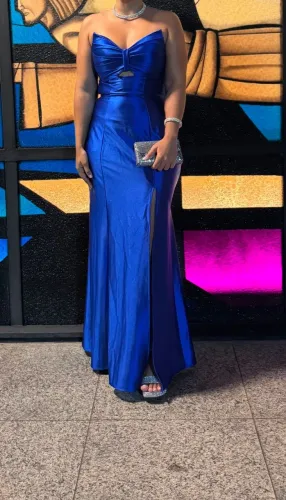 Vestido de festa azul royal tamanho G