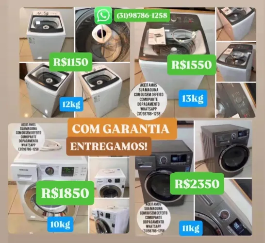 Lava e Seca com Garantia Entregamos