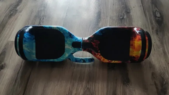 Hoverboard Skate Elétrico Led + Bluetooth Galáxia -Cor Gelo E Fogo 2.0