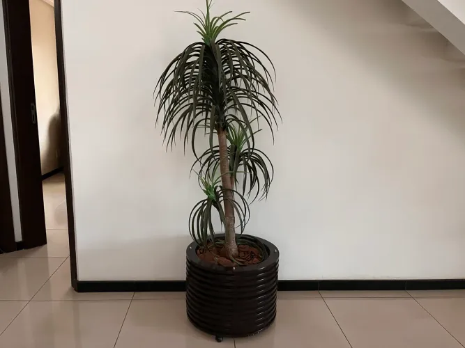 Vaso decorativo com flor permanente 1,50M