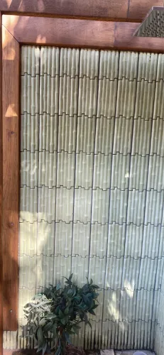 Revestimento cimenticio estilo bambu