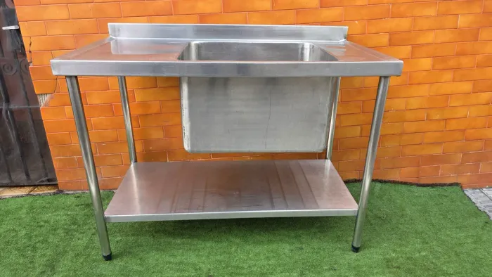 Pia industrial inox 304 reforçada