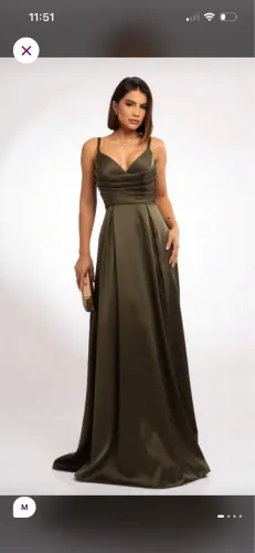 Vestido verde Olívia 