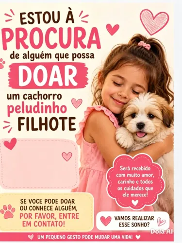 A procura de um cachorrinho pra adoção
