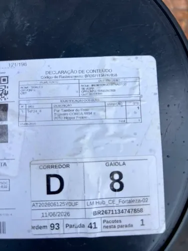 Par de tambor de freio traseiro 170,00