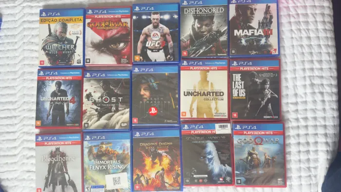 Jogos PS4 Originais The Last of Us God of War Uncharted ufc Sombras de Mordor  
