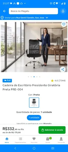 Cadeira Executiva Escritório