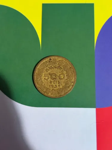  Moeda de 500 Réis, ano de 1939 em homenagem a Machado de Assis