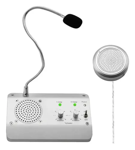 Intercomunicador microfone balcão caixa