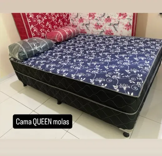 Cama QUEEN. Molas ensacadas macia luxo