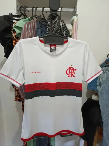 Blusa baby look licenciada flamengo feminina Tam 40