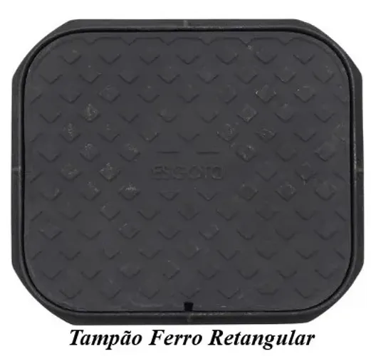 Tampa 60cm x 50cm em Ferro Fundido
