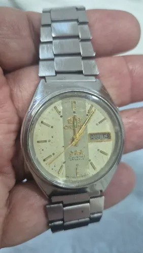 Relógio ORIENT 3 ESTRELAS AUTOMÁTICO CHAMPANHE - TODO REVISADO