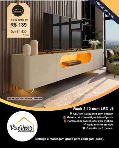 Rack Nobre Gelius com led / Camaçari-Ba