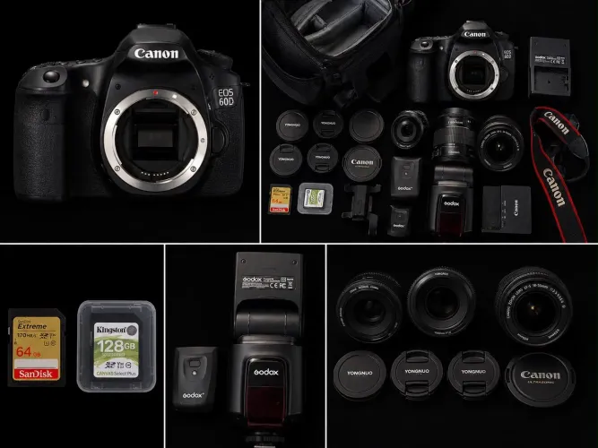 Kit Canon EOS 60D Completo - Pronto para Fotografar