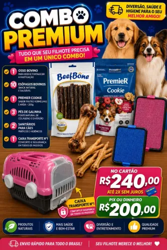 COMBO PREMIUM FILHOTE 2026 - TUDO O QUE SEU NOVO MELHOR AMIGO PRECISA EM UM ÚNICO KIT!