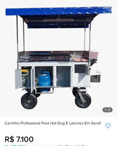 Mini Trailer - Carrinho de lanche