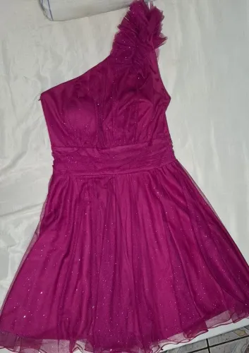 VESTIDO FESTA FUCSIA 
