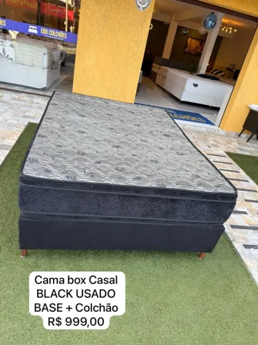 Cama Box Casal Black USADO com ENTREGA 
