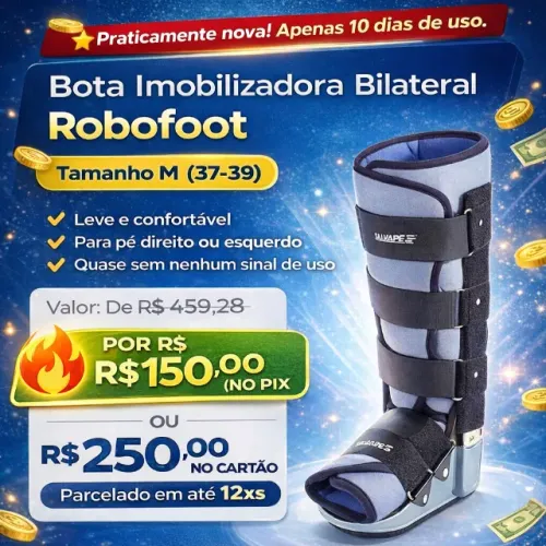 Bota Imobilizadora. tam. M (37-39). LEIA A DESCRIÇÃO.