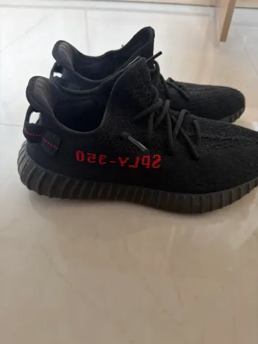 YEEZY 350 BLACK AND RED (BRED)