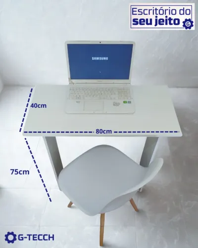 Escrivaninha NOVA Mesa de Escritório Estilo Industrial para Notebook Computador Office MDF