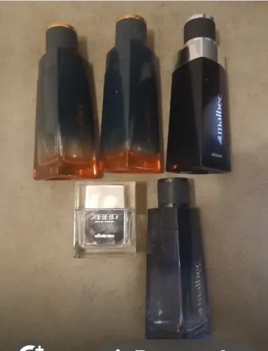 5 frascos de perfume vazios 