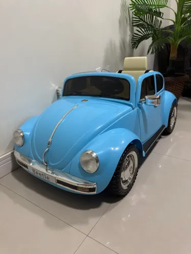 Carrinho Elétrico Infantil Fusca Beetle Controle Remoto 12v